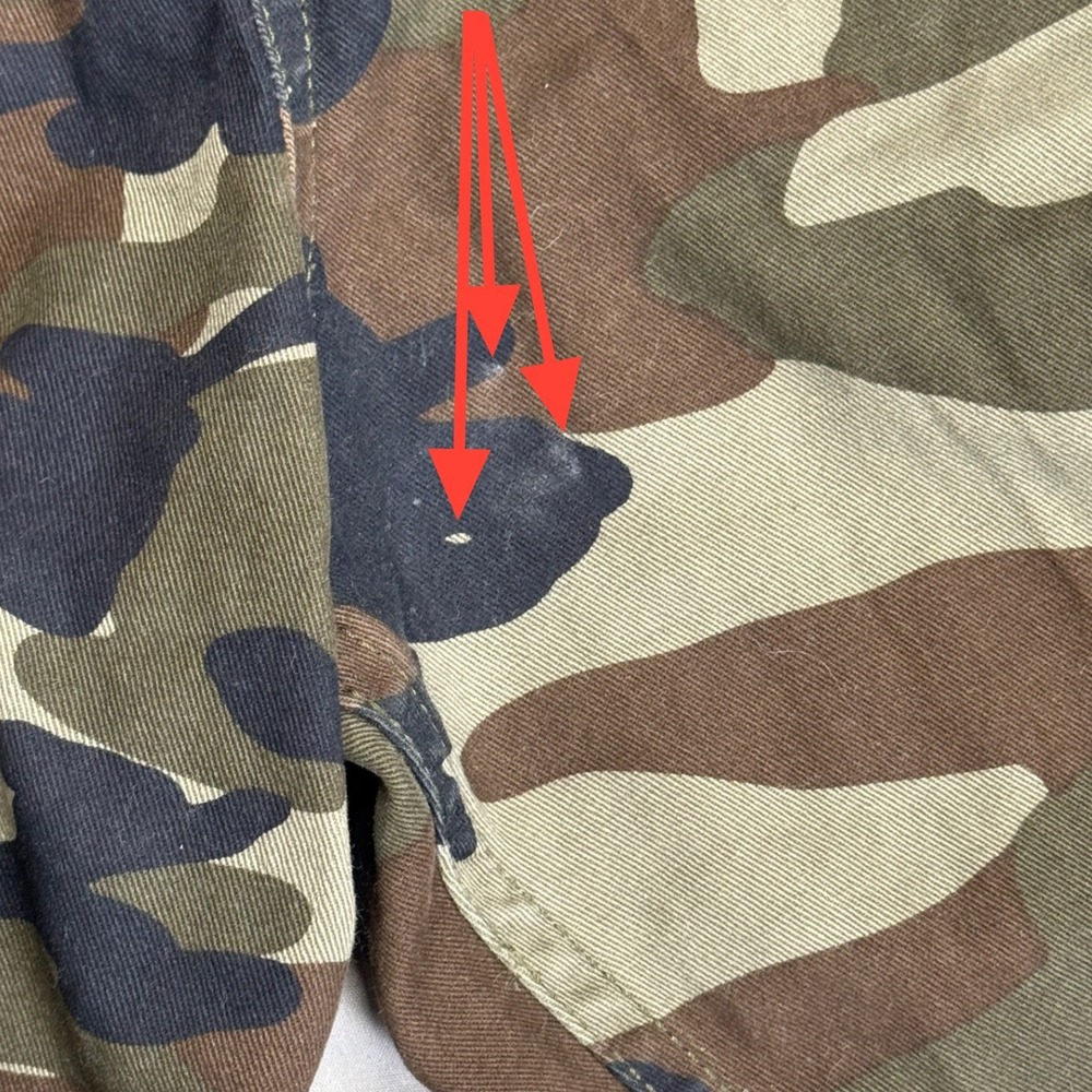 Quiksilver Mens Camo Cargo Shorts Green Brown Regular Fit Size 38 - Picture 4 of 11